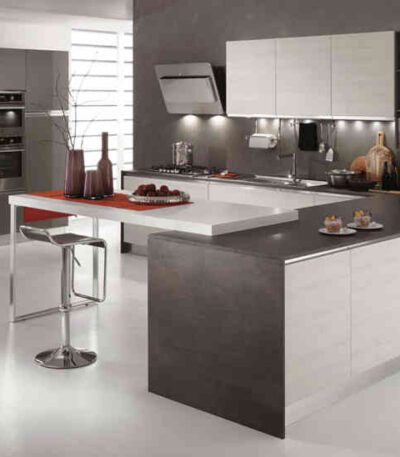 01 cucina moderna newmeg tranche ghiaccio grigio polvere