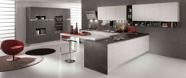 01 cucina moderna newmeg tranche ghiaccio grigio polvere
