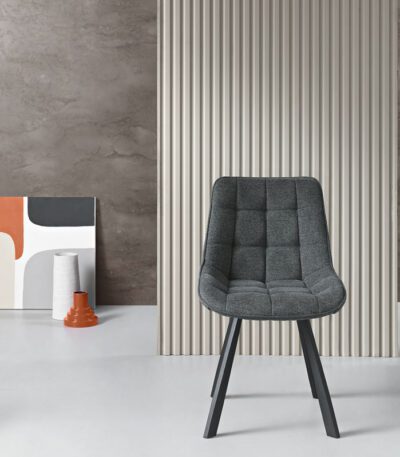sedia friedic grigio fumo