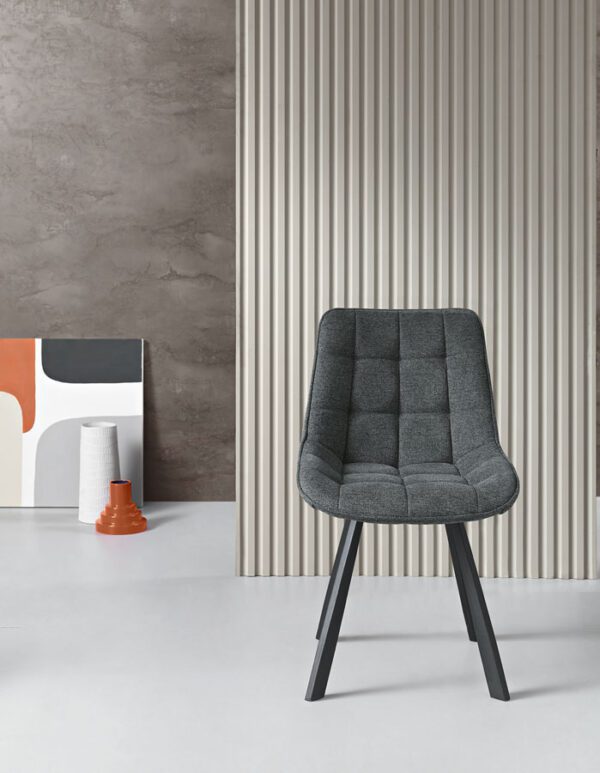 sedia friedic grigio fumo