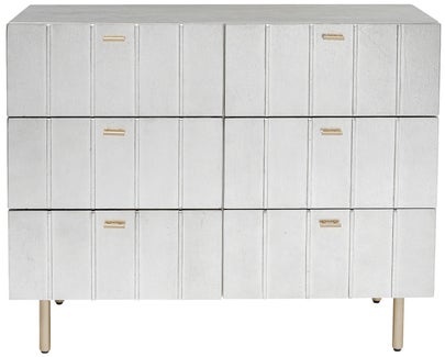 komoda venice line 106x89 cm srebrna 1