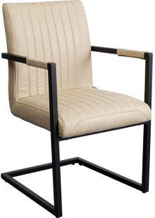 krzeslo swing z podlokietnikami bezowe nogi czarne 54x87 cm 3