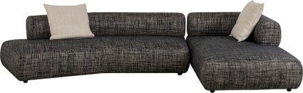 naroznik 2 elementowy nowoczesny czarno bialy 334x180 cm 1