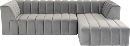 naroznik welurowy prawy 285x185 cm kolor tytanowy 1