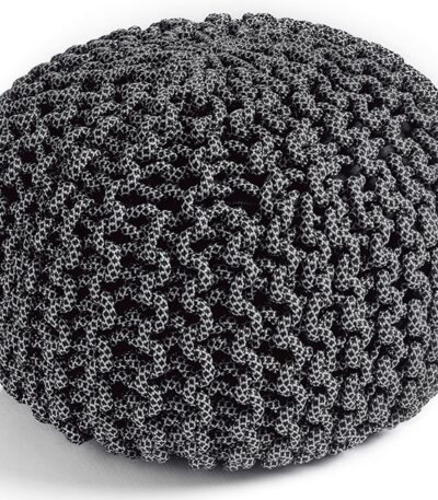 pouf inoutdoor in corda nautical rope alyssa smoke