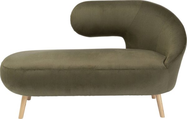 szezlong w kolorze zielonym nogi brzozowe naturalne 146 cm 1