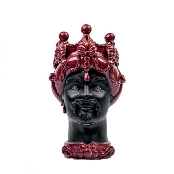 testa di moro liberty black and bordeaux