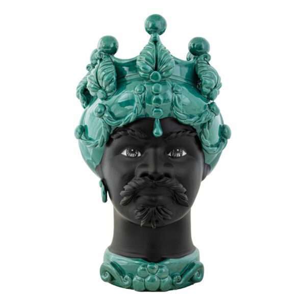 testa di moro liberty black and light green
