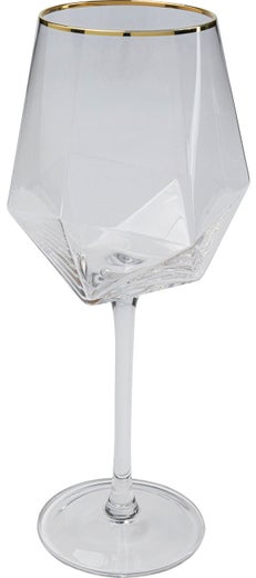 kieliszek do wina diamond gold rim 525 ml transparentny 1