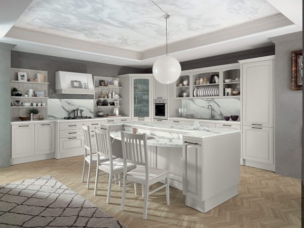 Colombini Casa Cucina Classica Mida finitura bianca naturale dorian 20b