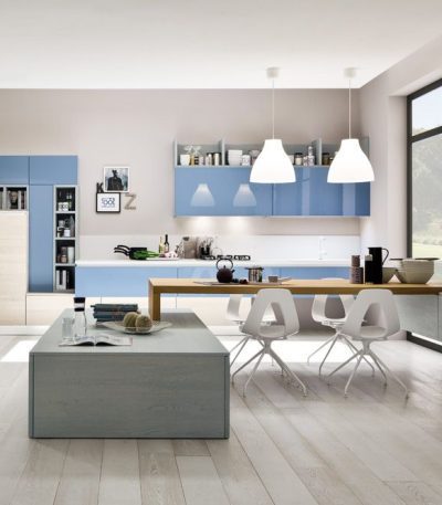 zenzero impiallacciato rovere tinta talco tinta cielo e mdf laccato lucido 1200x665 1