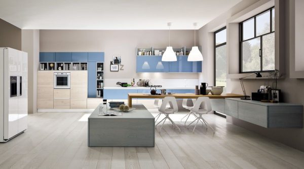 zenzero impiallacciato rovere tinta talco tinta cielo e mdf laccato lucido 1200x665 1