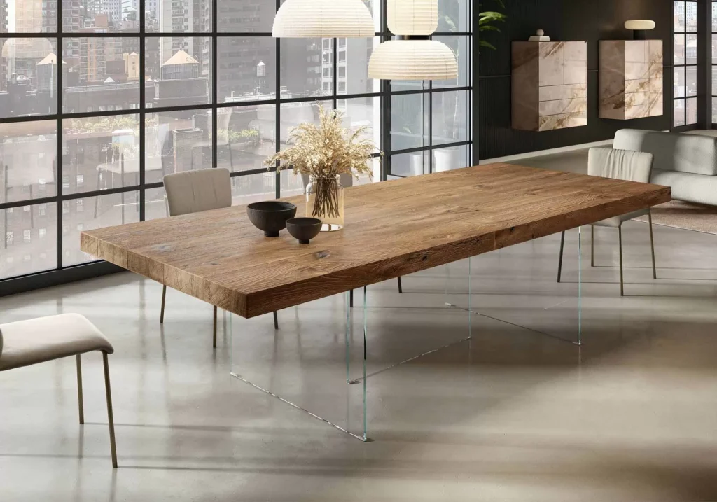 tavolo con piano in legno air wildwood lago design